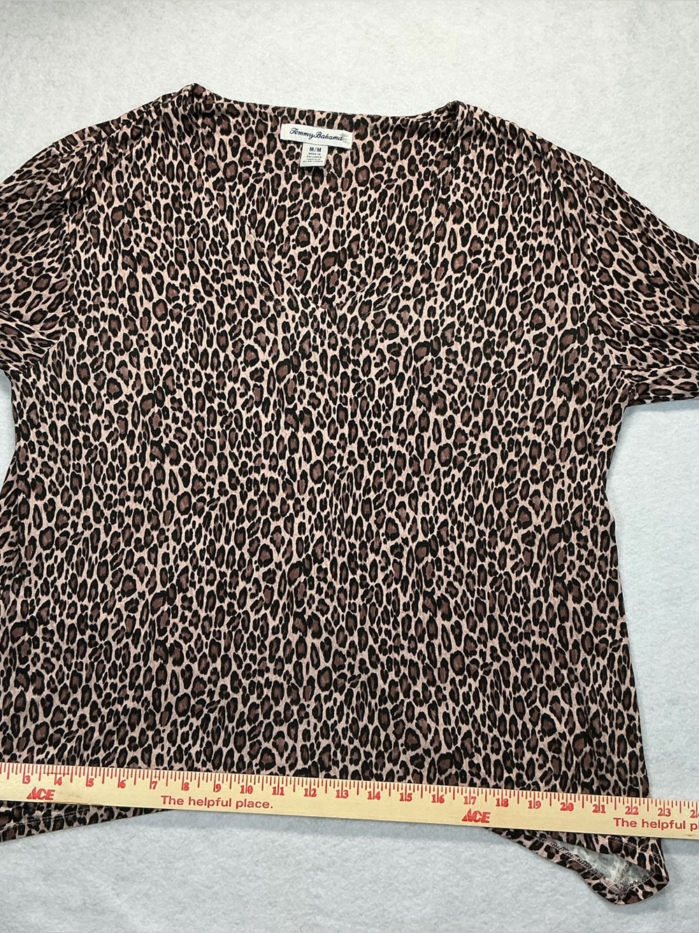 Tommy Bahama Leopard Print Pajama Set Women’s Medium Wide Leg Lounge PJs - Picture 9 of 16